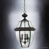 Urban Ambiance Luxury Colonial Outdoor Pendant Light, Large Size: 21" H x 12.5" W, with Tudor Style Elements | Lumora