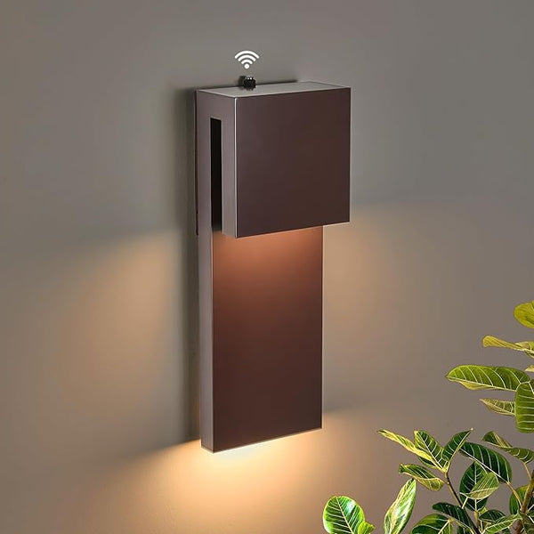 15IN Outdoor Wall Sconce Fixture,Dusk to Dawn Patio Lights,Waterproof Exterior Lamp,Modern Wall Mounted with 17W | Lumora