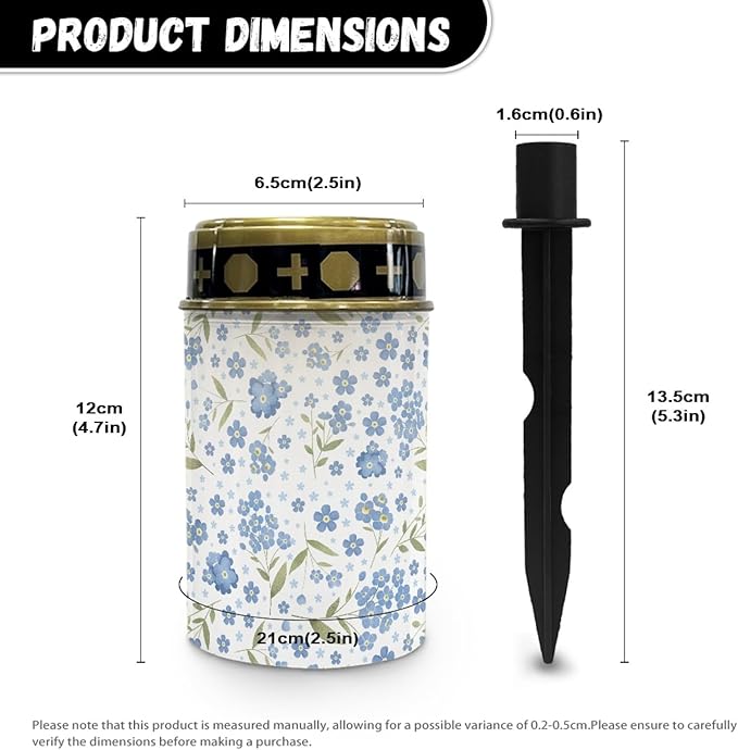 Blue Floral Solar Garden Stake Lights Outdoor Pathway Lights Landscape Lighting LED Solar Lantern,Solar Powered Fairy Lights for Outside Warm White Stoplight,Wall Lights Auto On/Off