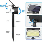 108 LED Solar Spot Lights Outdoor, Solar Lights Outdoor IP65 Waterproof, 3 Modes Solar Landscape Spotlights, Large | Lumora