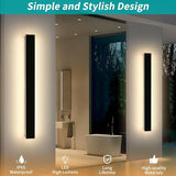 Mikeru 47.2in Outdoor Wall Light Fixtures, 3000k Exterior Wall Sconces, Acrylic Invisible Lighting for Porch | Lumora