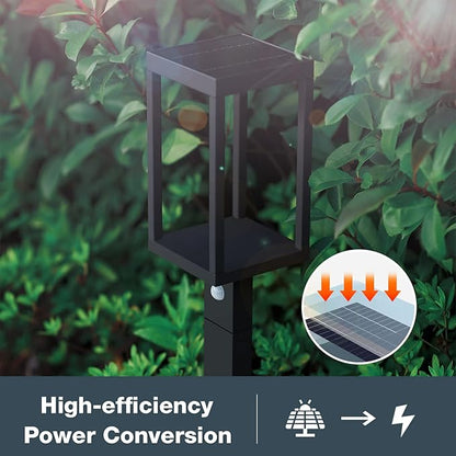 Solar Outdoor Path Light Motion Sensor Lawn Bright Lamp，LED Waterproof Aluminum Landscape Lighting Pathway High Lumen for Garden Yard Lawn Walkway Driveway Dusk to Dawn PIR Square Decoration