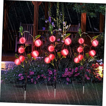 VICASKY 2pcs Solar Powered Shaped Lawn Light Led Garden Decoration for Outdoor Patio and Landscape Rechargeable Working