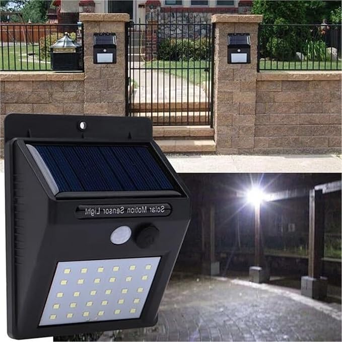 QUQUQ Solar Pathway Lights Solar Powered Garden Lights Led Motion Sensor Wall Light Waterproof Yard Patio Decor(4pacjs)