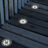 Solar LED Lawn Lamp Waterproof Outdoor Ground Light Solar Pathway Light with 8 LEDs for Garden Yard Landscape | Lumora