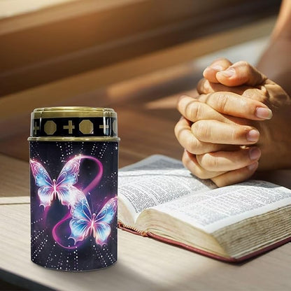 Butterfly Print Solar Lights Outdoor, Solar Pathway Lights Easy to Install, Waterproof Solar Lights for Outside Yard Garden Walkway Driveway Lawn Pathway
