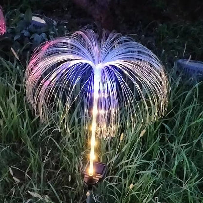 Ulalaza 2PCS Garden Solar Lights Multi-Color Changing LED Flower Stake Light Decorative Landscape Lawn Yard Outdoor Lights The Length 58 * 43 * 81mm/2 * 2 * 3inch Colors Light