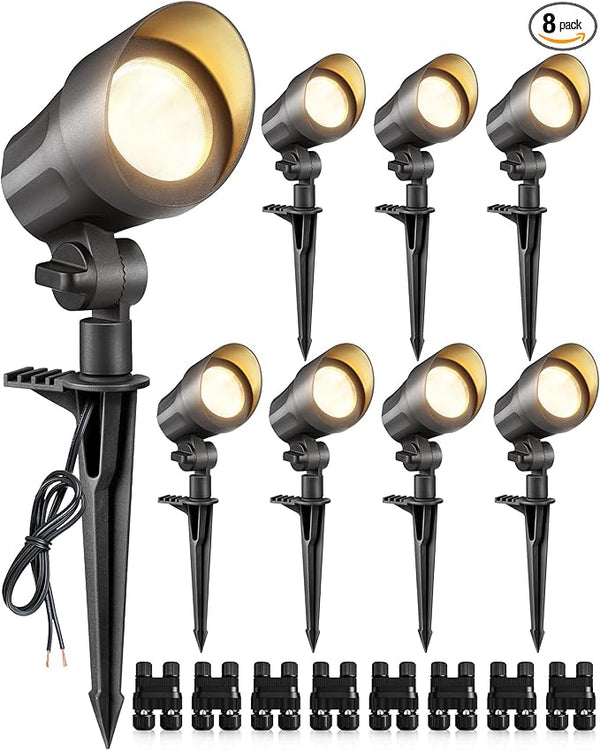 SUNVIE 6W LED Landscape Lights Low Voltage Landscape Lighting with Connectors Warm White Landscape Spotlights | Lumora