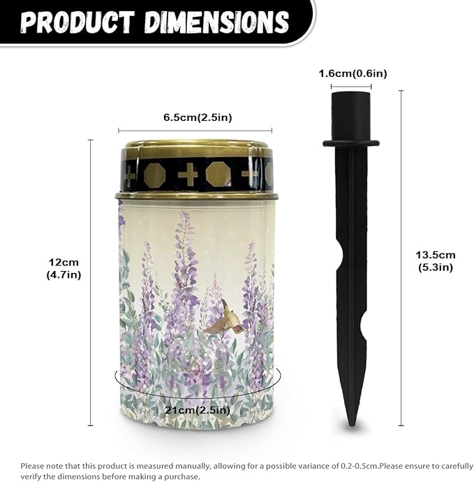 Lavender Solar Lights Outdoor Waterproof Solar Pathway Lights LED Solar Lantern Landscape Lighting Solar Stake Lights,Pretty Spotlight,Wall Light Auto On/Off