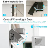 HYPERLITE LED Wall Pack Light: 40W 5200lm ETL Listed Full Cut Off Wall Pack Led Exterior Light with Photocell | Lumora