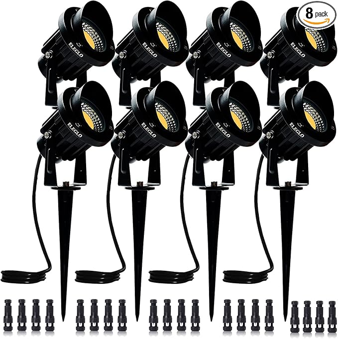 LED Low Voltage Landscape Lighting,12V~24V AC/DC Landscape Lights for Outdoor Landscape Spotlight,IP65 Waterproof Garden Yard,Path,Step,Patio Light (12, Watts)