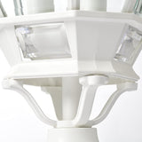 Nuvo 3 Light - 21 in. Post Lantern - Clear Beveled Glass - Outdoor Path Light | Lumora