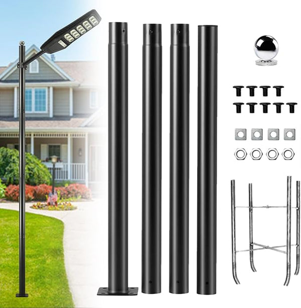 Street Light Pole 13Ft, Street Light Poles for Outdoor Lighting,Solar Pole Accessory for Street, Suitable for | Lumora