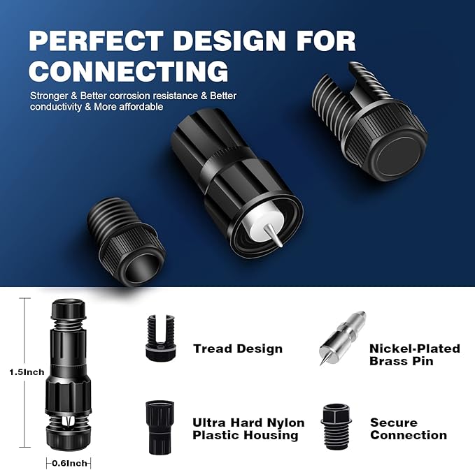 8Pack 5W Low Voltage Landscape Lights with Connectors Outdoor Lighting 24V AC/DC Focusing Lens LED Landscape | Lumora