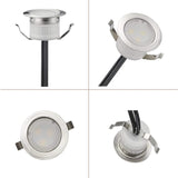FVTLED LED Deck Lights Set, 30pcs Φ1.22 Low Voltage Waterproof Recessed Deck Lamp Warm White LED In-ground Lighting | Lumora