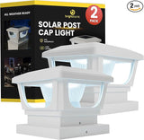 Brighticonic Solar Post Cap Lights Outdoor for 4x4, 3x3 – Auto On/Off Post Lights Solar Powered - Easy Install | Lumora