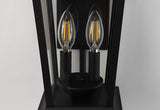 Outdoor Wall Lantern, Large Exterior Waterproof Wall Sconce Light Fixture, Black Anti-Rust Outside Porch Sconce | Lumora