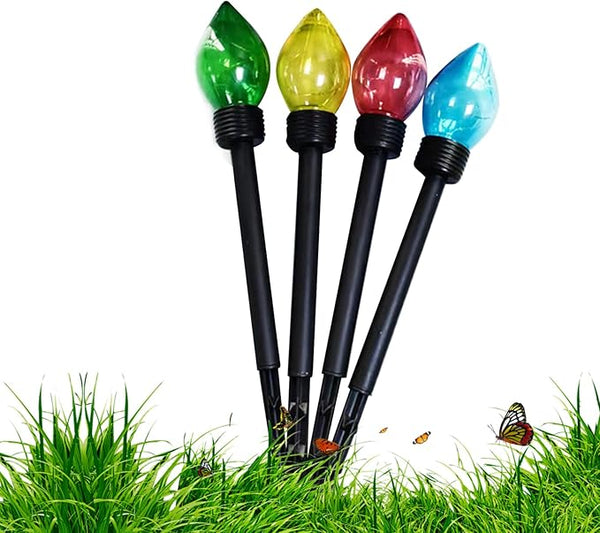 Solar Christmas Lights,Solar Christmas Decor | Outdoor Pathway Garden Lights - for Lawn Patio Front Door Porch | Lumora