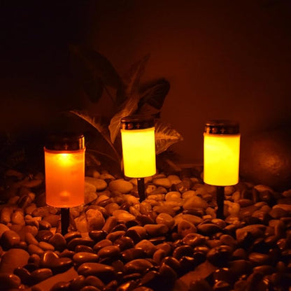 Solar Grave Lights 2PCS Waterproof Solar Cemetery Lights for Grave Flameless Solar Memorial Lights Outdoor Stake Lights for Grave Decorations Memorial Gifts Red, Grave Lights