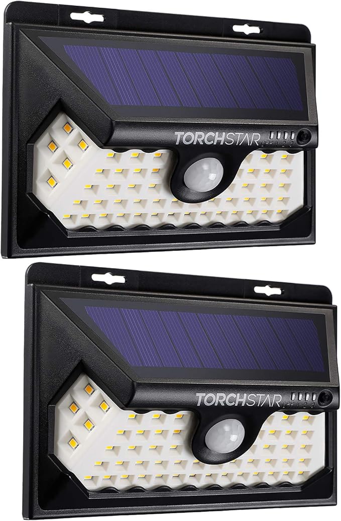 TORCHSTAR 58 LED Solar Security Light, Dusk to Dawn Cordless Motion Sensor Light, 4 Modes & 270° Beam Angle, IP65 | Lumora