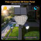T-SUN Solar Lights Outdoor Waterproof IP65, 12 Pack LED Solar Spot Lights Color Changing IP65 Waterproof Smart Auto | Lumora