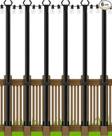 AILBTON 4.8Ft String Light Poles 6 Pack,Light Poles for Outside Lights,Outdoor with Fence Brackets Hanging | Lumora