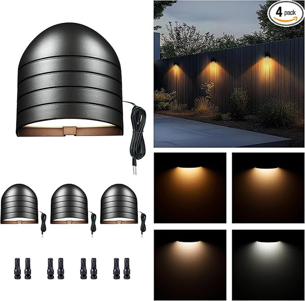 Low Voltage Landscape Deck Lights - 12V Step Lights LED Outdoor, Warm White & Daylight White Adjustable, IP65 | Lumora