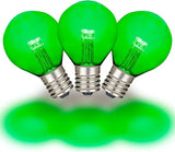 Novelty Lights 25 Pack G30 Glass LED Globe Bulbs, String Light Replacement Bulbs, E12 Candelabra Base, Energy | Lumora