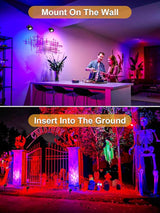 ZUCKEO 15W Christmas Spotlights Outdoor Spot Lights RGB Color Changing Landscape Lights, 120V Waterproof LED | Lumora