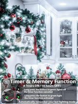 Upgraded 165FT 500 LED Christmas Outdoor Decoration Lights & Indoor, Memory Function & Timer & 8 Modes, Green Wire | Lumora