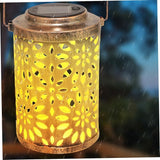 Lurrose 1pc Delicate Solar Lamp Hollowed Handle Projection Light Outdoor Decoration for Garden Balcony and Lawn | Lumora
