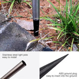 Solar Pathway Lights Waterproof, Landscape Lighting Solar Lamp Post Ligh for Driveway, Pathway, Patio | Lumora