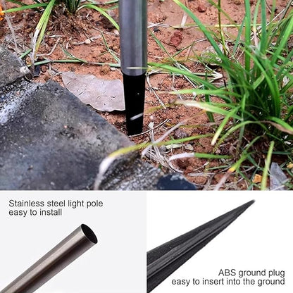 Solar Pathway Lights Waterproof, Landscape Lighting Solar Lamp Post Ligh for Driveway, Pathway, Patio