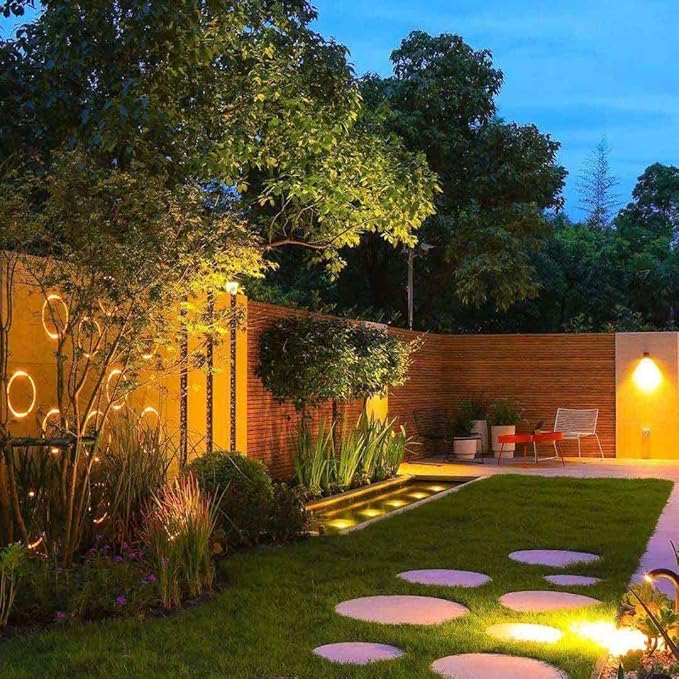 Yard Spot Lights Warm White Outdoor Spotlights, 3000K 120V LED Landscape Lights Waterproof Uplights with Spiked | Lumora