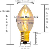 EST. LEE DISPLAY L D 1902 Indoor ＆ Outdoor String Light C9 Ceramic Christmas Steady Replacement Bulbs E17 Socket | Lumora