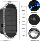 10 Pack Solar Fence Lights-RGBW Solar Powered Fence Wall Lights Waterproof 8-Color Changing Top and Bottom Lighting | Lumora