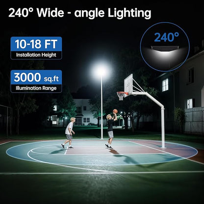 8000W Solar Street Lights Outdoor Waterproof – 240,000LM 7000K LED with Motion Sensor, 324 LEDs, 240° Wide Angle, Dusk to Dawn Solar Flood Lights for Yard, Parking Lot, Garage
