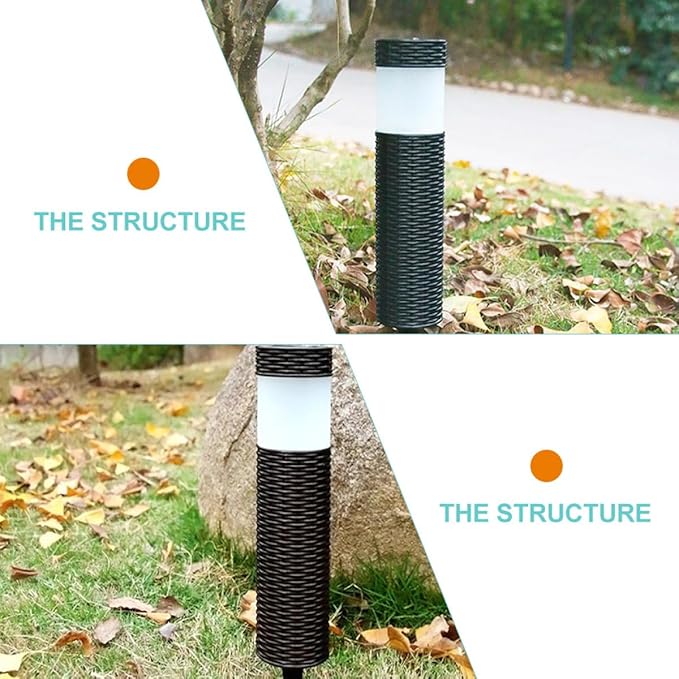 Solar Lawn Stake Lights Outdoor Waterproof LED Solar Pathway Lights with Auto On/Off for Garden Patio Yard Landscape Lighting
