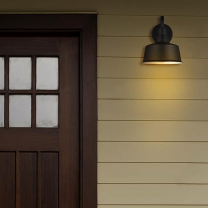 Sea Gull Lighting 8537401EN3-12 Barn Light Outdoor Wall Sconce, 9.5 Watts, Black, Small one Light