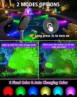 CORESLUX Solar Spot Lights Outdoor Waterproof IP68, 3-in-1 LED Color Changing Solar Landscape Lights, 2 Light Modes | Lumora