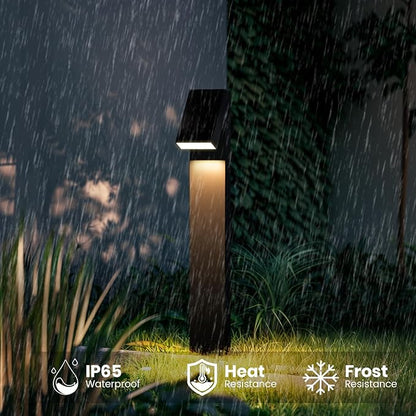 Solar Lights Outdoor for House Sign, Dimmable Solar Pathway Lights