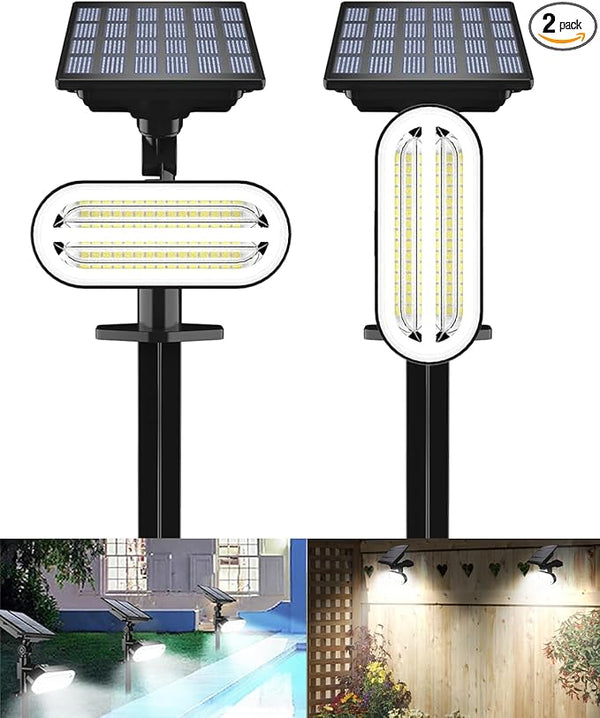 Solar Spot Lights Outdoor, 3 Lighting Modes Landscape Spotlights, IP65 Waterproof Solar Powered Outdoor Lights for | Lumora
