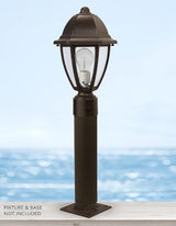 Solus 12, 24, or 36 inch Stub Post for Outdoor Lamp Fixtures – Aluminum Construction, .050" Wall Thickness – for | Lumora