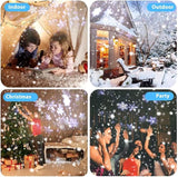 Christmas Projector Lights Outdoor, Dual Head Dynamic Snowflake Projector with RF Remote & Timer, IP65 Waterproof | Lumora