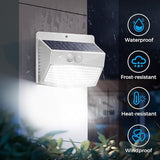 Peasur 1 Pack Solar Motion Lights Outdoor, Solar Security Light with 3 Modes, IP65 Waterproof Flood Lights Outside | Lumora