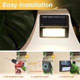 Bright Solar Fence Lights, 6 Pack Outdoor Step Lights, IP65 Waterproof, 3000K Warm-White, Dusk to Dawn Outdoor | Lumora