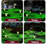 St Patricks Day Solar Pathway Lights Outdoor Decorative 4 Pack, Green LED Mushroom Solar Lights Outdoor Waterproof | Lumora
