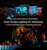 TOVEENEN 25W Color LED Outdoor Landscape Spotlight - Waterproof RGB Spot Lights for Yard Tree House Halloween | Lumora