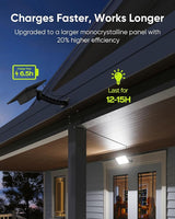JACKYLED Solar Lights Outdoor 299 LED 1000 Lumens Bright Solar Wall Spotlight with 4000mAh Battery IP65 Waterproof | Lumora