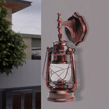 Brass Retro Wall Lamp – Vintage Industrial Sconce with E27 Socket, 5W Max - Outdoor Light Socket | Lumora